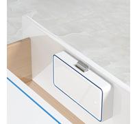 Verrou invisible sans perçage pour tiroir de carte électronique avec | Capteur de batterie faible Blanc 108 x 17 x 54 mm