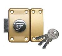 Verrou ISEO City 25 à bouton - Cylindre 30 mm - Sur variure NV 04 - 10020302V04 G