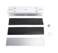 Verrou magnétique en forme de U - En alliage d'aluminium - 280 kg - Verrouillage électromagnétique - Support en U pour porte en verre sans cadre
