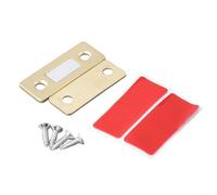 Verrou magnétique invisible sans trou pour porte d'armoire, aimant puissant pour armoires, tiroirs et portes d'armoires (doré)