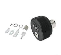 Verrou mécanique protégé par mot de passe avec clé pour la sécurité des tiroirs, construction fiable et durable (20 mm, noir)