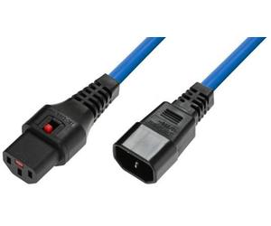 Verrou MicroConnect IEC C13 vers C14, 2 m, MC-C13C14LOCK-2MB