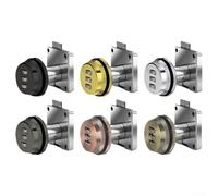 Verrou numérique à 3 chiffres pour boîte aux lettres avec languette de verrouillage en alliage de zinc pour une sécurité accrue et une résistance aux intempéries (bronze rouge)