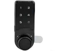 Verrou numérique à mot de passe en ABS avec code anti-peep (C) | Code personnalisé à 4 à 15 chiffres, alimentation de secours USB, technologie virtuelle anti-peep, corps ABS