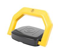 Verrou Parking Télécommandé, Barrière Parking Automatique Anti-Collision, Serrure Stationnement Privé IP67 Étanche avec Alarme, Télécommande 30m, Acier Allié 2-3 Tonnes, Jaune Réfléchissant, 45x40cm