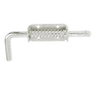 Verrou pistolet zingué HQ à ressort Jardinier Massard - Pêne 14 mm