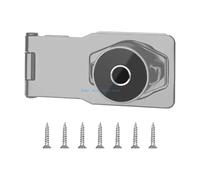 Verrou Placard Ensemble de serrures à moraillon robustes 5 pouces, clé multifonctions, for armoires, portes hangar, et tiroirs(Silver)