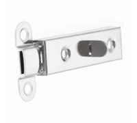 Verrou Porte Exterieur Solid Sliding Door Bolt Latch Staple Gate Safety Lock Silver Heavy Duty Metal Window 61mm