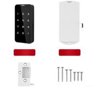 Verrou pour casier intelligent pour armoires en bois noir pour casier | Clavier tactile, saisie rapide du mot de passe, interface réactive, accès sécurisé, utilisation facile