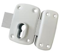 Verrou pour cylindre européen 958E finition blanc - HERACLES - C5-95800EB