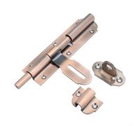 Verrou pour porte Acier 304 15cm Bronze Cadenassable Verrou pour | Verrou de pour porte en acier inoxydable 304, longueur 15 cm (6 pouces), finition bronze , cadenassable.