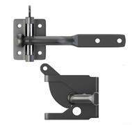 Verrou pour porte Automatique Acier 40mm Anti-Rouille Verrou | Acier traité, finition noire mate, 40x45x25mm, anti-rouille, usage extérieur durable
