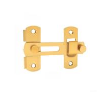 Verrou pour porte Coulissante Acier Inoxydable 7x5cm Verrou pour(Gold 1PCS) | Structure renforcée 1.7mm, stabilité maximale, pas de déformation, pour durable longue durée, sécurité accrue