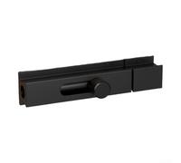 Verrou pour porte Coulissante pour aluminium Perçage Sécurité(black) | Installation perçage, compatible pour bois et glissant, sécurité renforcée, finition noire élégante, usage quotidien facile