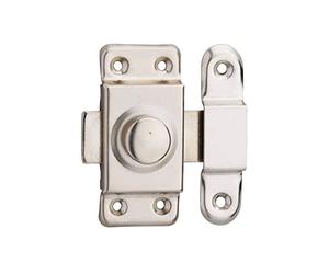 Verrou pour Porte d'Ameublement, 30 mm, Acier Zingué, Verrou Automatique en Laiton, Système de Fermeture Simple, pour Portes D’Intérieur, Meubles, Placards, Résistant Au Froid Et à L’Eau, THIRARD