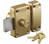 Verrou pour porte de sureté Bricard à double entrée clé Cylindre 45 mm 3 clés