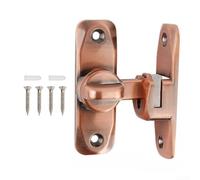Verrou robuste pour porte de grange à 90/180 degrés, pour jardin et portail coulissant (1 rouge antique)