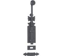 Verrou en applique - à coulisse - rustique - fer noir - Longueur 250mm BOUVET