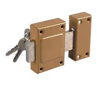 Thirard Verrou étendard porte de cave Cylindre laiton 40 mm 3 clés Epoxy bronze