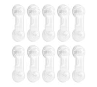 Verrou Sécurité Enfant - Verrou De Sécurité Enfant Pour Portes Et Placards | Lot de 10 Adhésifs Transparents Sécurisés Anti-pour Cuisine Armoire Maison Meubles et Pièces