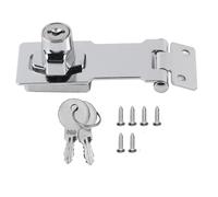 Verrou Serrure Antivol Pour Armoire En Alliage De Zinc, Hasp De Sécurité, Durable Et Robuste, 8x1,5x3,2cm - Haute Résistance, Installation Facile Par Vis, Protection Pour Meubles