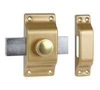 Verrou SUPER-SURETÉ cuirasse bouton sans bille bronze BRICARD 3378.000