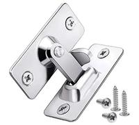 Verrou Targette 1 verrou de porte à angle droit de 90 degrés, boucle en acier inoxydable for porte coulissante de grange, bouton-poussoir