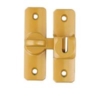 Verrou Targette 1 verrou de porte coulissante, verrou de sécurité for la maison, pêne dormant en alliage de zinc, verrouillage à 90/180 degrés for salle de bain.(Gold)