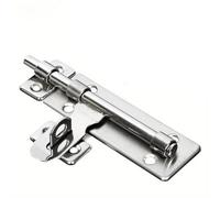 Verrou Targette Ensemble de 1 verrou de porte en acier inoxydable brossé, comprenant un pêne dormant, un loquet et une serrure, for portes, fenêtres, tiroirs et placards.(M)