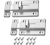 Verrou Targette Loquet à ressort auto-élastique en acier inoxydable 2/3/4 pouces, quincaillerie for meubles(2inch)