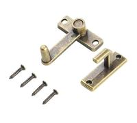 Verrou Targette Poignée de verrouillage de porte coulissante en bronze avec vis, loquet de porte métallique et verrou de sécurité.