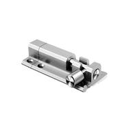 Verrou Targette Porte 1 ensemble de loquet porte en acier inoxydable, boulon verrouillage sécurité, for coulissante et fenêtre, baril, quincaillerie barre(9.2cm)