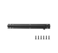 Verrou Targette Porte Grand portail de jardin robuste 2 à 8 pouces, tour porte coulissante, loquet boulon, quincaillerie for la maison, noir et argent(Black-8inch)