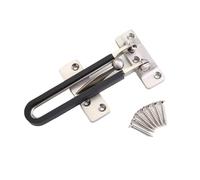 Verrou Targette Verrou de porte coulissante en alliage de zinc, épais et silencieux, verrou de sécurité solide.(Silver)