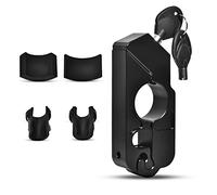 Verrou Universel de Guidon de Moto, Verrou de Niveau de frein de Poignée de Guidon antivol en Alliage D'aluminium avec 2 clés pour sécuriser un vélo, un scooter, des motos, un VTT (Noir)