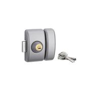 Verrou universel THIRARD double cylindre languette HG5 + 3 clés - Argent - 00080475