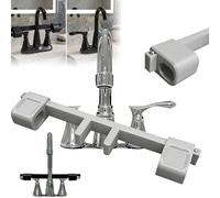 Verrou Universel Pour Poignée De Robinet (Double évier) - Protection De Cuisine à L'épreuve Des Enfants Et Des Animaux - Prévient Les Inondations Et Les Dégâts - Installation Sans Outils(White,2PCS)