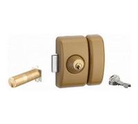 Verrou universel THIRARD double cylindre languette HG5 + 3 clés - Or - 00080474 G