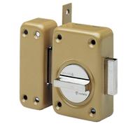 Vachette Verrou V136 à bouton – cylindre Ø23 mm L45 mm – pêne 110 mm – 3 clés