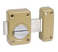VACHETTE Verrou à bouton V136 pêne de 110 cylindre de 45mm bronze - VACHETTE - 16104000