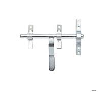 Verrou vervelle renforcé zingué vg avec pattes et porte-cadenas 16