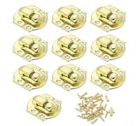 Verrou vintage en métal pour boîte à bijoux, fermeture de boîte antique, fermeture de boîte en bois rétro, loquet en fer pour boucle de boîte au trésor, boucle d'armoire incurvée, serrure de coffre