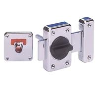 Vachette Verrou WC clé carrée 13762000 chromé indicateur libre/occupé décondamnation d'urgence