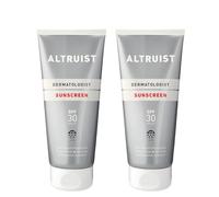 ALTRUISTE, Dermatologist Crème du soleil SPF 30 - Protection UVA 5 étoiles supérieure (PPD: 39), convient aux peaux sensibles - 2 x 200 ml (400 ml)