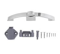 Verrouillage à Bouton pour Armoire de Camping-Car, Alliage de Zinc | Verrouillage par Pression, Usage Mobile Homes et Cabinets, Léger, Flexible, Couleur Argenté