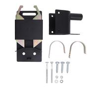 Verrouillage à double sens pour portillon de ferme, loquet robuste en acier zingué pour clôture d’élevage, avec option cadenas, adapté aux portillons à tube rond de 1 à 5/8 pouce