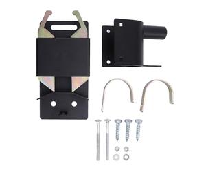 Verrouillage à double sens pour portillon de ferme, loquet robuste en acier zingué pour clôture d’élevage, avec option cadenas, adapté aux portillons à tube rond de 1 à 5/8 pouce