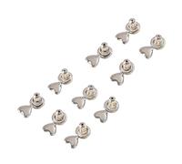 Verrouillage d ' oreille en forme de cœur 5 pièces, alliage résistant ternissement, conception pour les voyages sportifs et les bijoux quotidiens Bouchons d ' oreille en cuivre Allergie de boucles