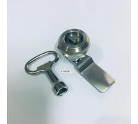 verrouillage d'armoire, Serrure à came triangulaire en acier inoxydable MS705 for armoire de distribution électrique, équipement d'armoire de commutation, 1 pièce(With Key-h 23-01)