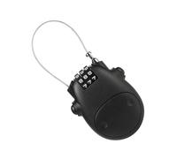 Verrouillage De Casque De Moto - Verrouillage De Sécurité Du Câble Compact, Cadenas Rétractable Léger, Robuste Équipement De Combinaison, Dispositif Antivol Portable | Code À 3 Chiffres